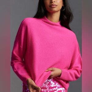 Pilcro The Alani Cashmere Mock-Neck Sweater